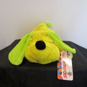 Toy Factory Plush Floppy Hound Stuffed Animal Yellow Green Dog 9 Inch 2022